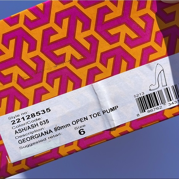 Tory Burch Suede Open Toe Pumps - Picture 5 of 7